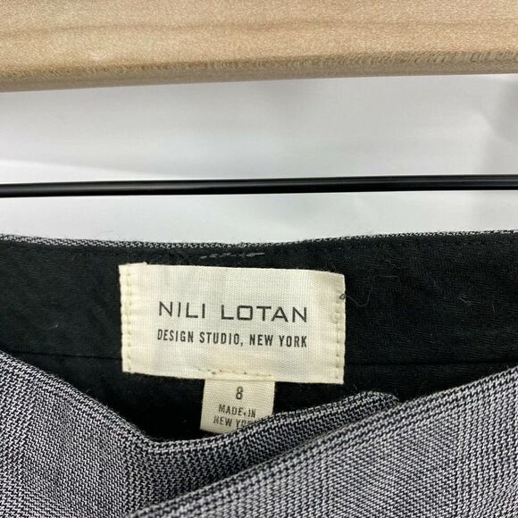 Nili Lotan Pants Irene Wool Plaid Flare - Picture 4 of 7